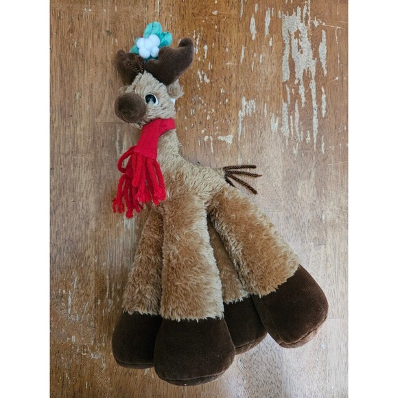 Christmas plush Reindeer "Merry Kissmas" hat - Picture 1 of 5